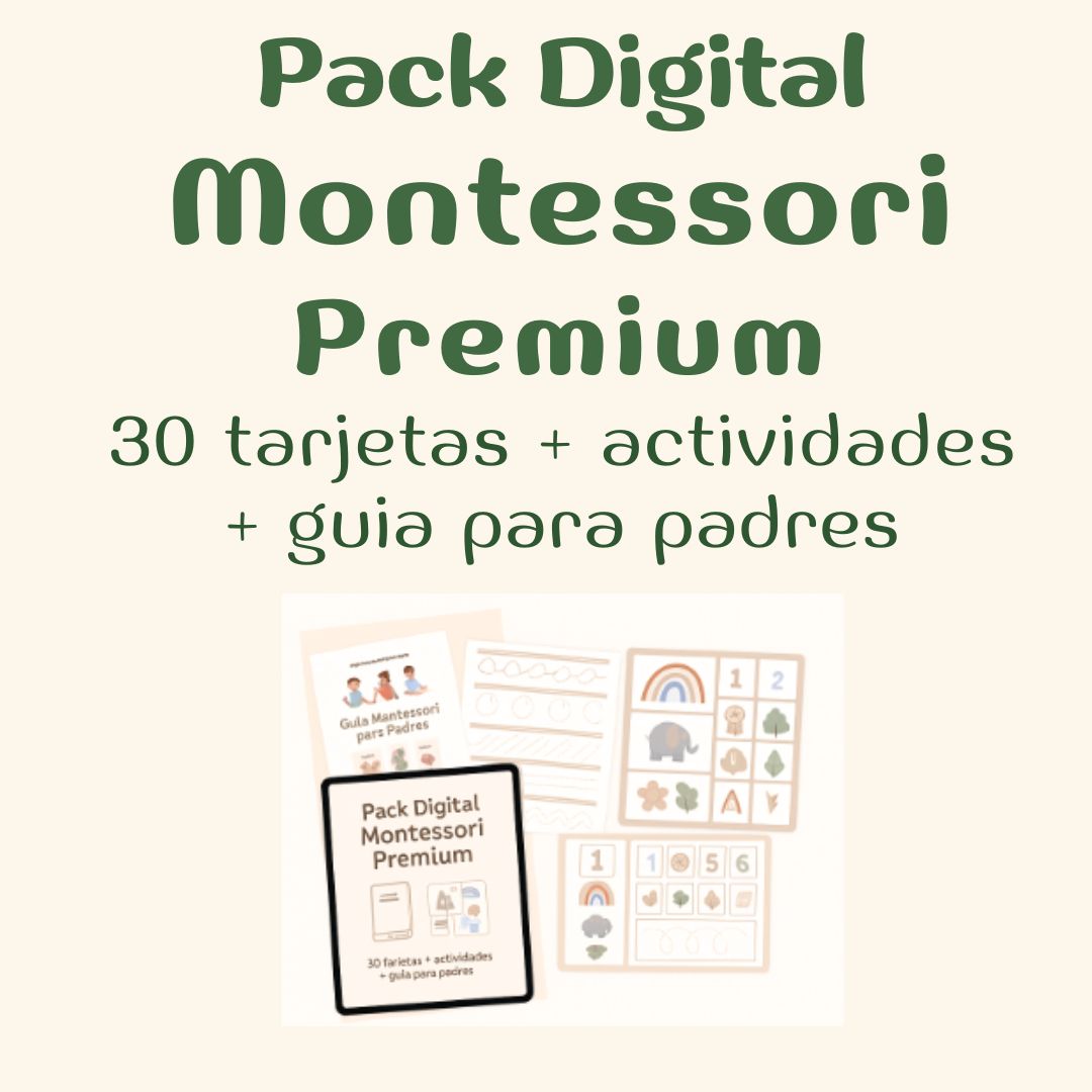 Pack Digital Montessori Premium – Actividades, Tarjetas y Guía para Padres (Descarga Instantánea)