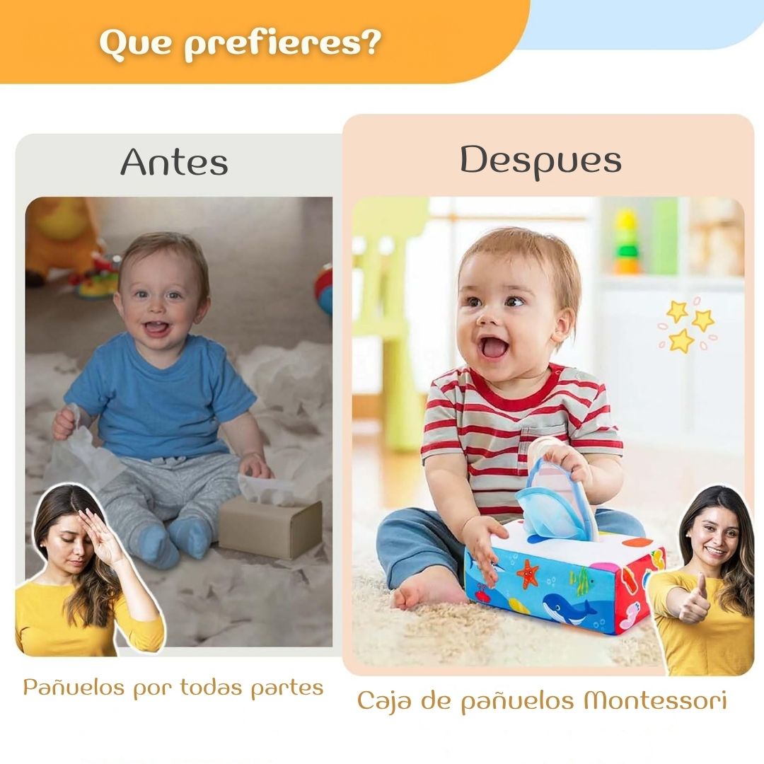 Caja de Pañuelos Montessori LúdiKo